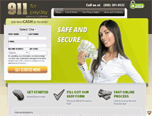 Tablet Screenshot of 911forpayday.com